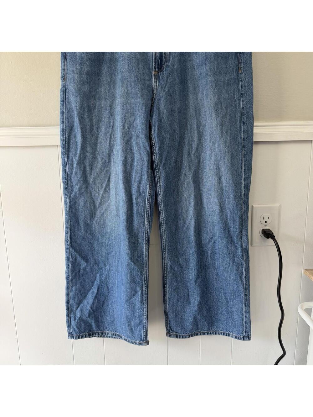 Rag & Bone Lori Crop Wide Leg Mid Rise Jeans Womens Size Waist 31 - Picture 5 of 6